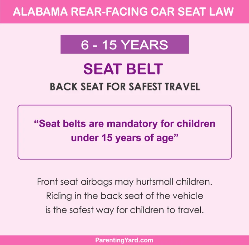 Alabama child seat belt law
