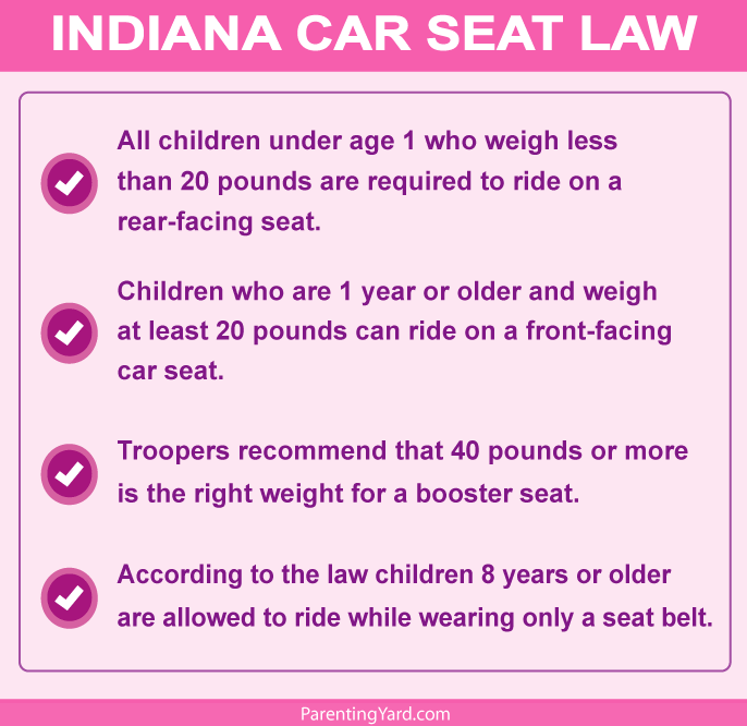 Indiana car seat law
